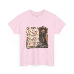 Ella Langley She Drinks Wine By The Glass Vintage Country T-Shirt