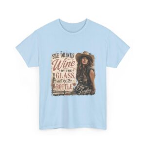 Ella Langley She Drinks Wine By The Glass Vintage Country T-Shirt