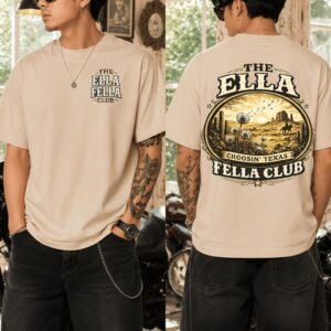 The Ella Fella Club Choosin Texas irofwevm Vintage Cowboy Tee