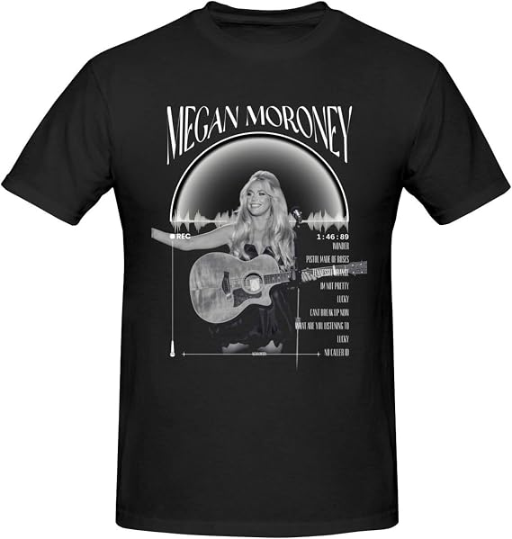 woobulk_1784001601790_0_42f7f514.jpg Megan Moroney Retro Tracklist Shirt - Lucky Album Concert Tee