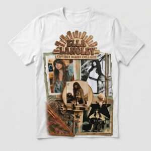 Vintage Ella Langley Cowboy Blues Collage T-Shirt