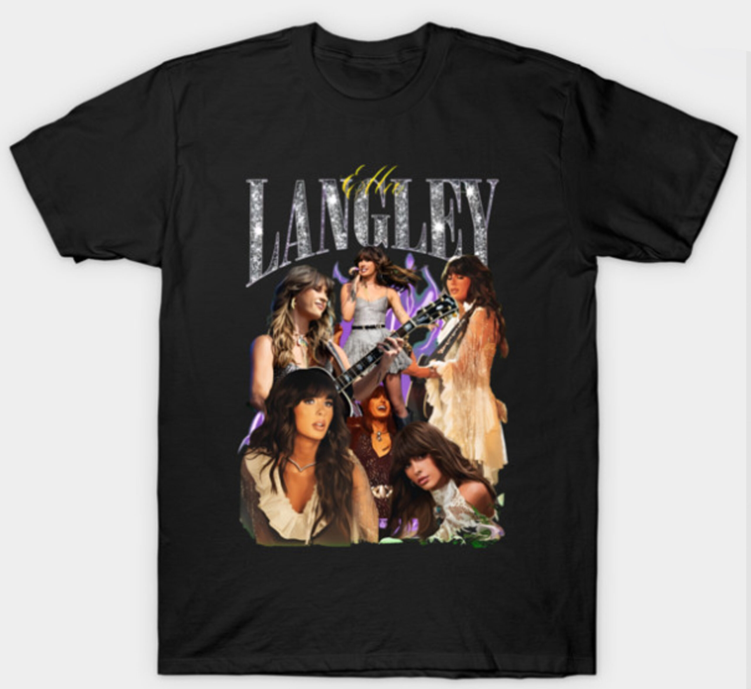 woobulk_1784089460044_0_aa4e5f8e.jpg Ella Langley Vintage Bootleg Graphic Tee - Retro Concert Shirt