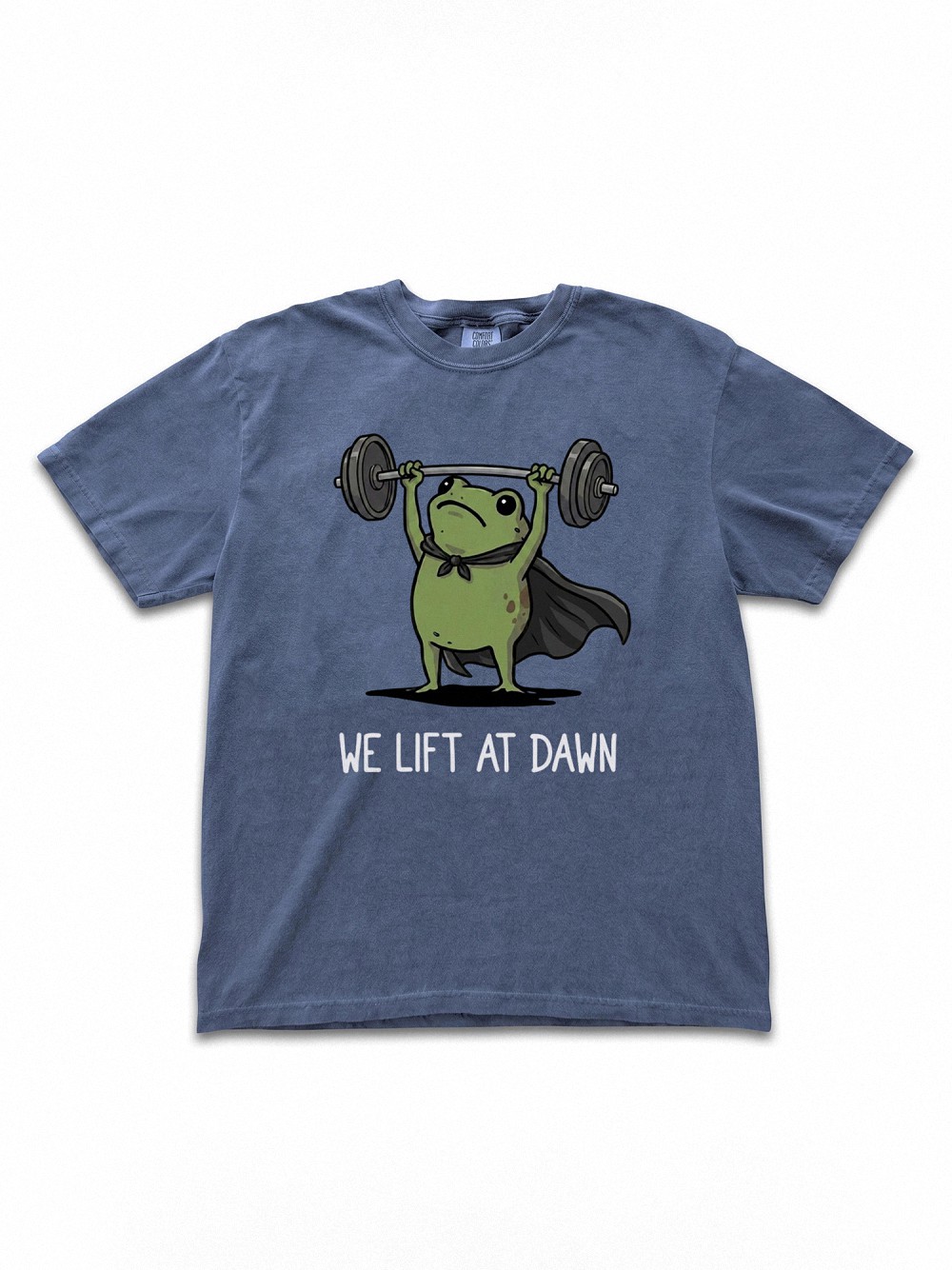 We Lift At Dawn Funny Frog Gym Shirt - Weightlifting Graphic Tee