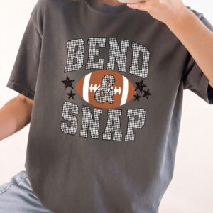 Bend and Snap Football Game Day Shirt - Checkered Graphic Tee
