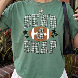 Bend and Snap Football Game Day Shirt - Checkered Graphic Tee