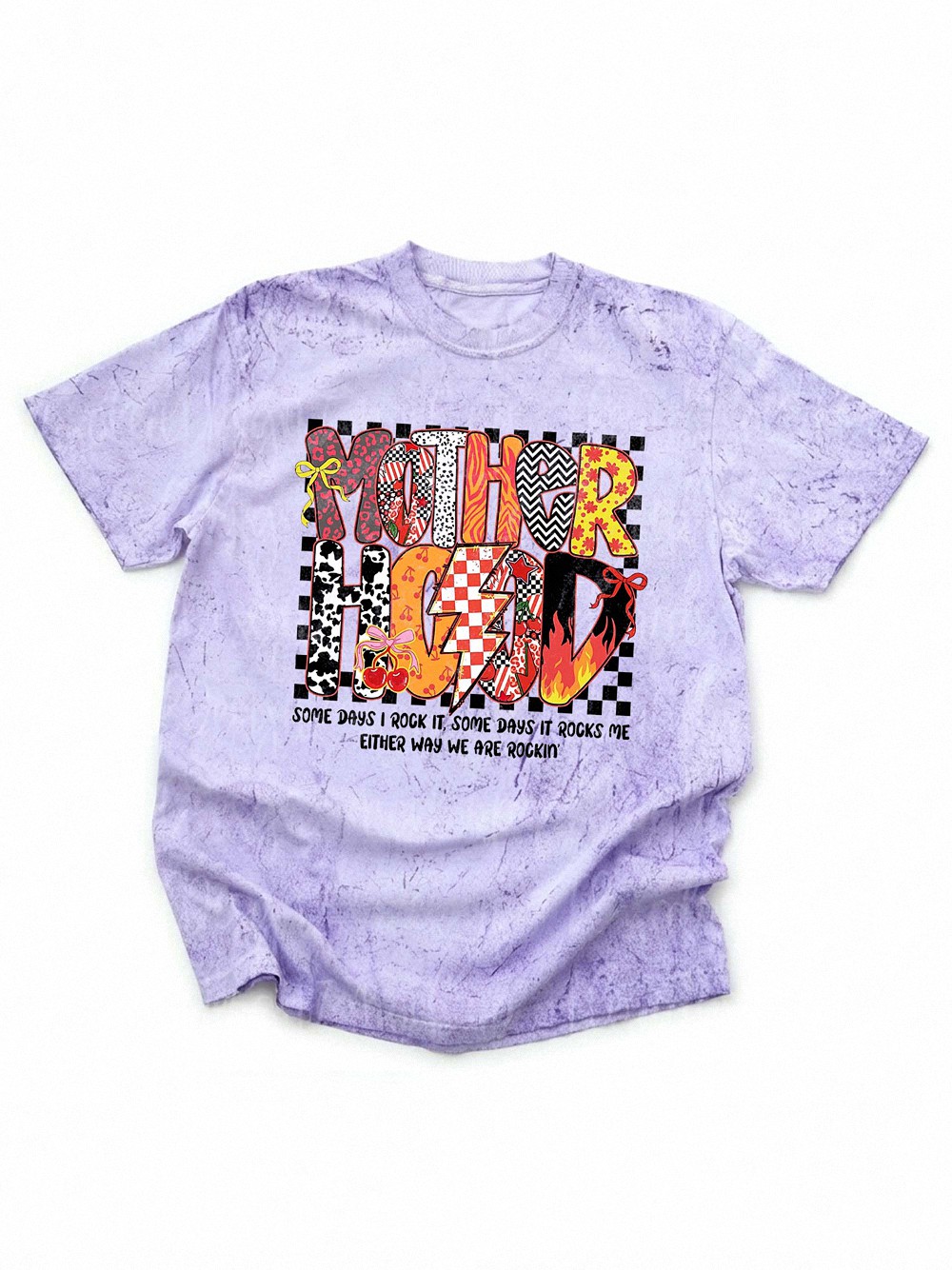 Retro Motherhood Some Days I Rock It Shirt Funny Mom Graphic Tee