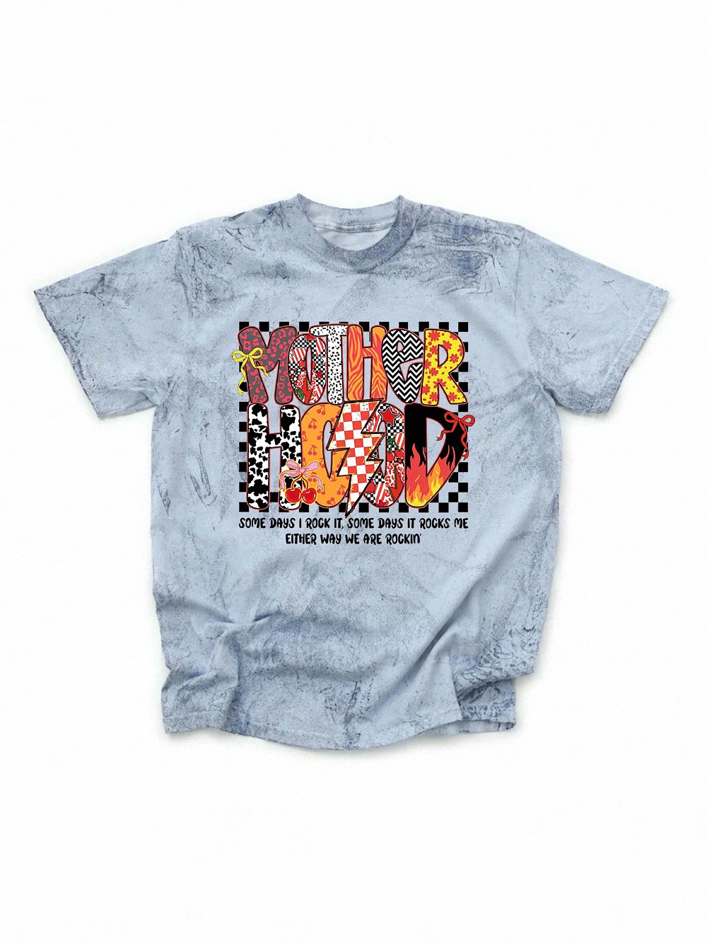 Retro Motherhood Some Days I Rock It Shirt Funny Mom Graphic Tee