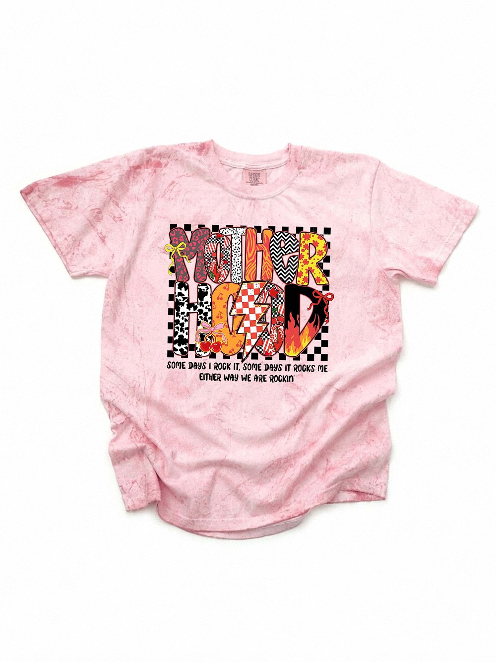 Retro Motherhood Some Days I Rock It Shirt Funny Mom Graphic Tee