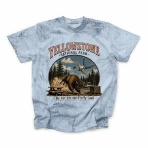 Yellowstone Do Not Pet The Fluffy Cows Funny Bison Tee RFWUIHVG