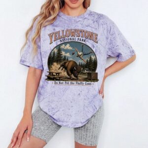 Yellowstone Do Not Pet The Fluffy Cows Funny Bison Tee RFWUIHVG