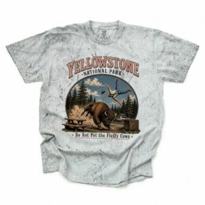 Yellowstone Do Not Pet The Fluffy Cows Funny Bison Tee RFWUIHVG