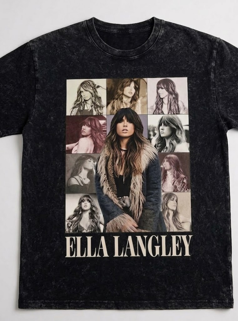 Ella Langley Vintage Collage T-Shirt | Retro Country Merch