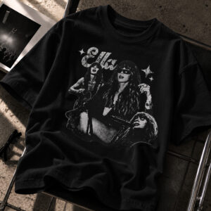 Ella Vintage Bootleg Graphic Tee - Oversized Rock Shirt