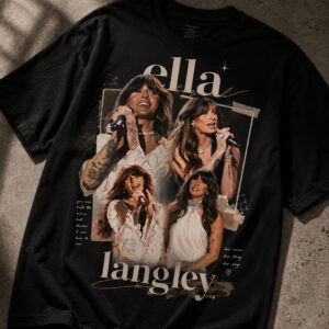 Ella Langley Vintage Bootleg Graphic Tee | Born To Run Country Shirt