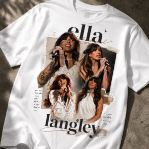 Ella Langley Vintage Bootleg Graphic Tee | Born To Run Country Shirt