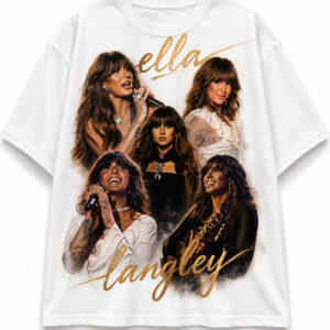 Ella Langley Vintage Collage Graphic Tee - Country Music Concert Merch