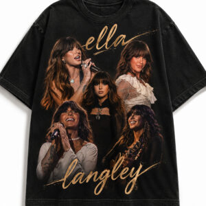 Ella Langley Vintage Collage Graphic Tee - Country Music Concert Merch
