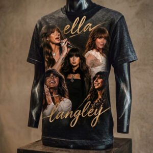 Ella Langley Vintage Collage Graphic Tee - Country Music Concert Merch