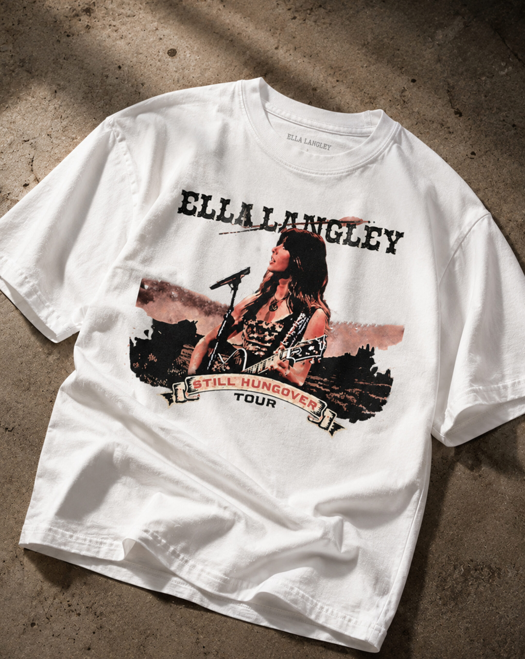 Ella Langley Still Hungover Tour Vintage Concert T-Shirt