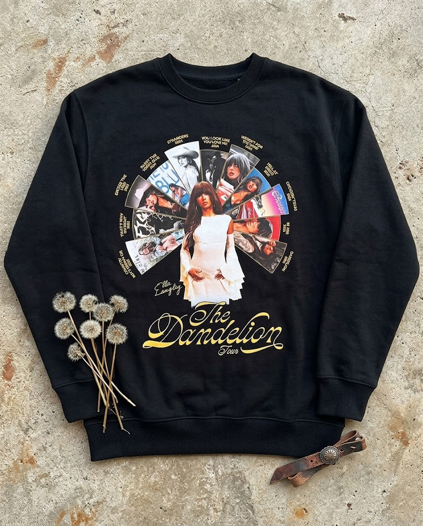 Ella Langley The Dandelion Tour Vintage Crewneck Sweatshirt