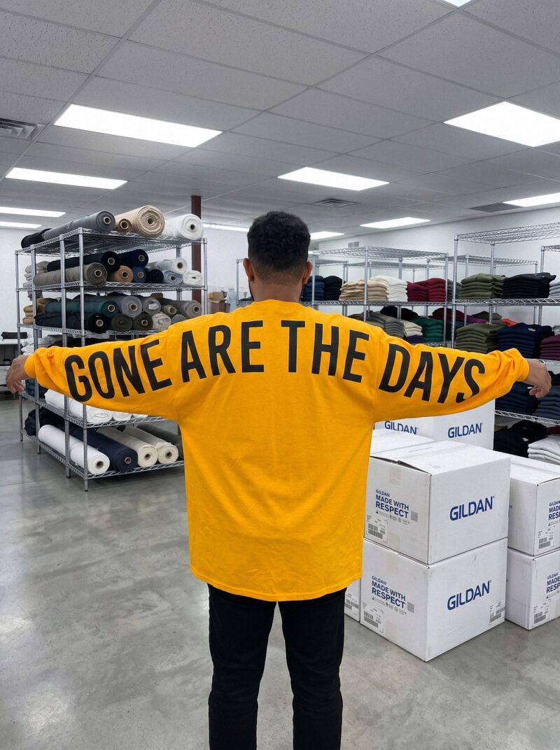 GONE ARE THE DAYS Yellow Long Sleeve Shirt - Hevvwjrq Streetwear