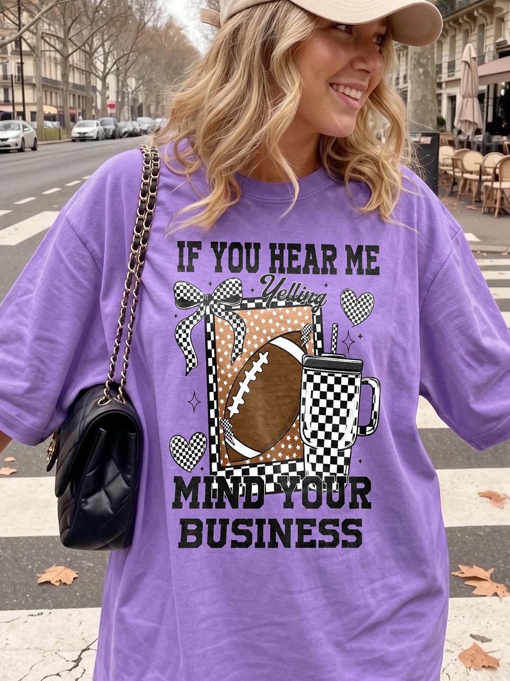 If You Hear Me Yelling Football Mom Shirt | Hgswriuh Game Day Tee