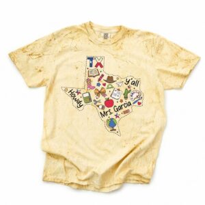 Custom Texas Teacher Shirt: Mrs. Garcia Howdy Y'all Graphic Tee