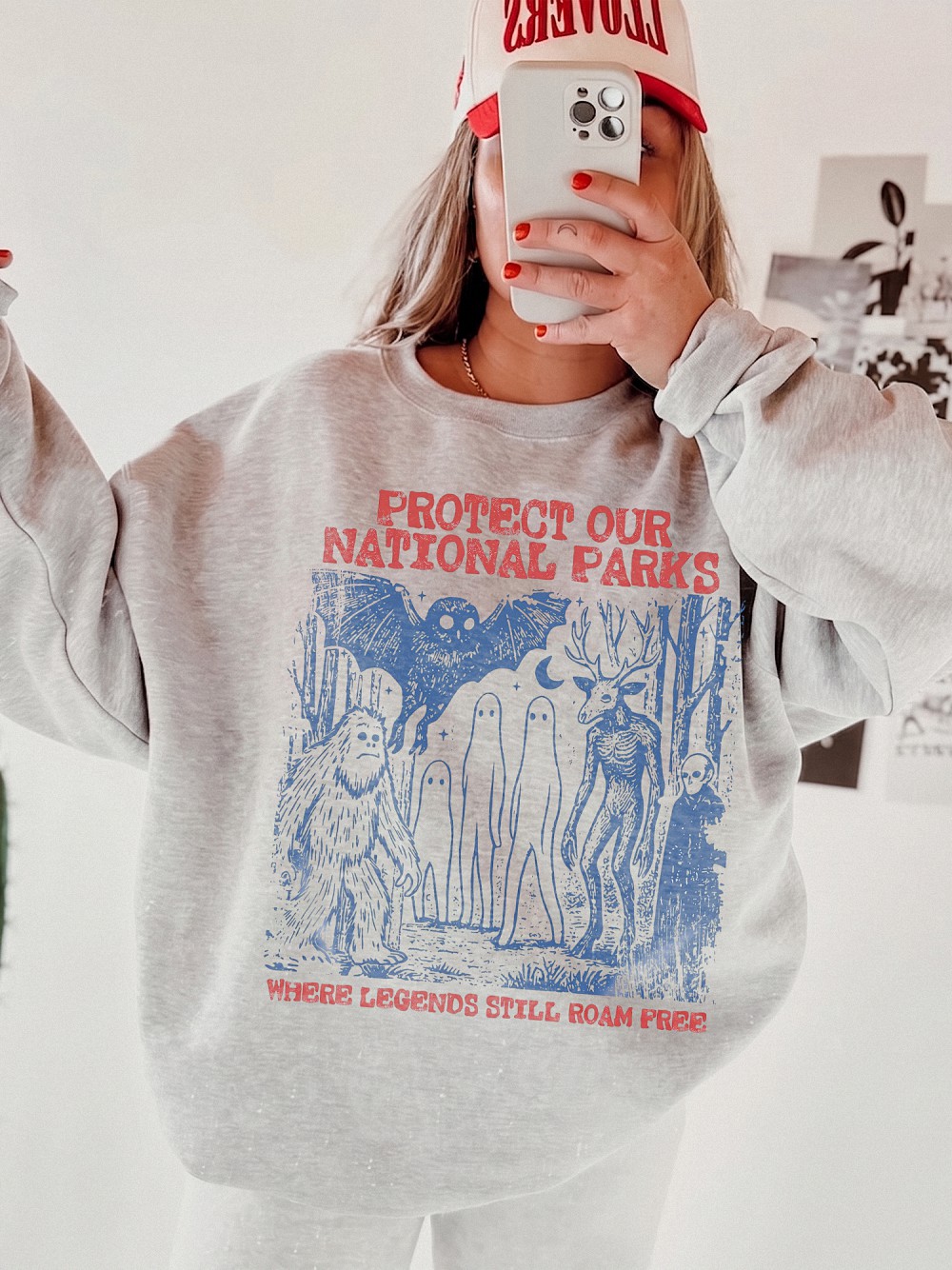 Protect Our National Parks Bigfoot & Mothman Cryptid T-Shirt