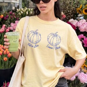 Vgqtobas Emma's Bach Fall in Love Pumpkin Bachelorette Shirt