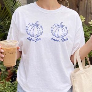 Vgqtobas Emma's Bach Fall in Love Pumpkin Bachelorette Shirt