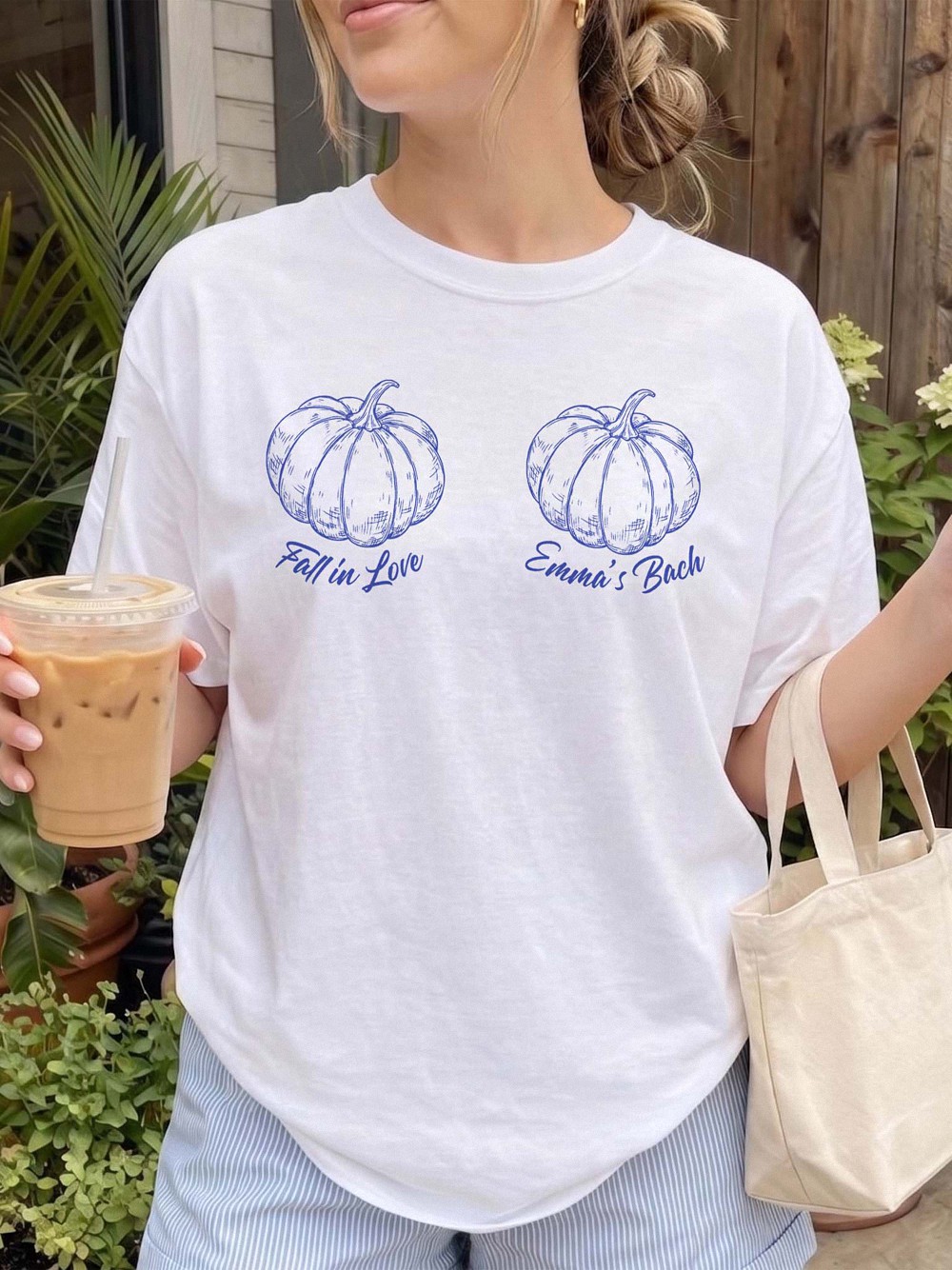 Vgqtobas Emma's Bach Fall in Love Pumpkin Bachelorette Shirt