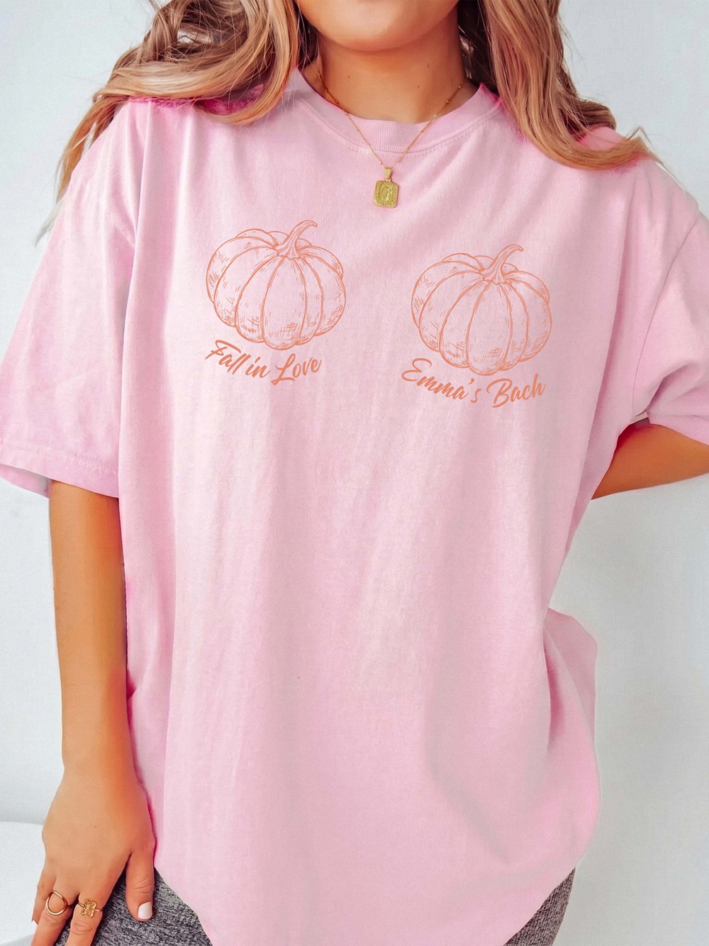 Vgqtobas Emma's Bach Fall in Love Pumpkin Bachelorette Shirt