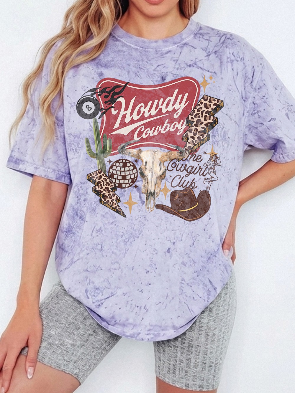 Howdy Cowboy The Cowgirl Club Retro Western Graphic Tee