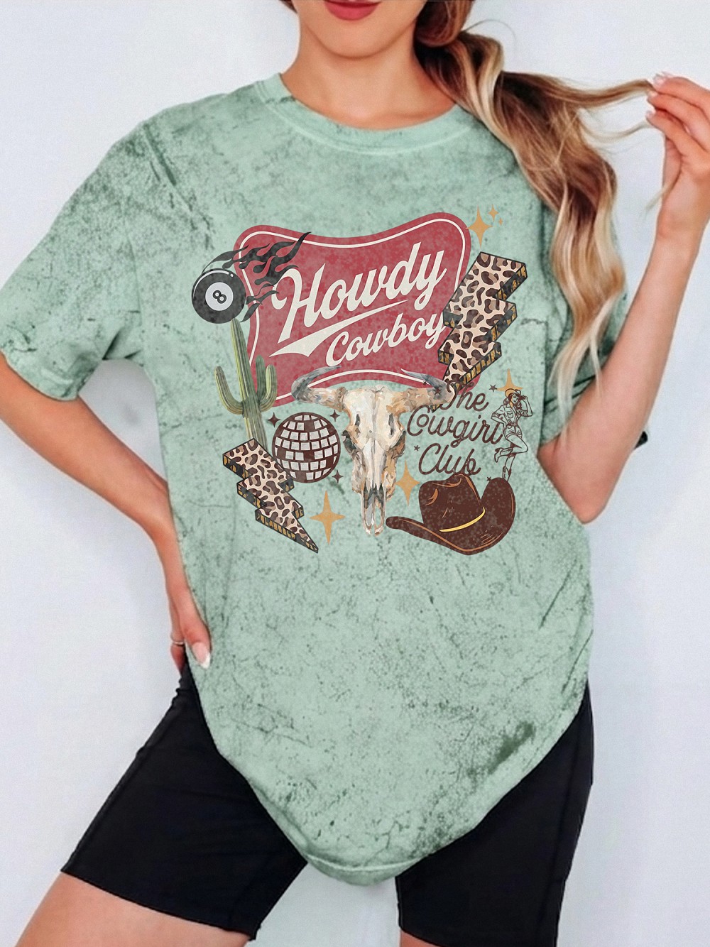 Howdy Cowboy The Cowgirl Club Retro Western Graphic Tee