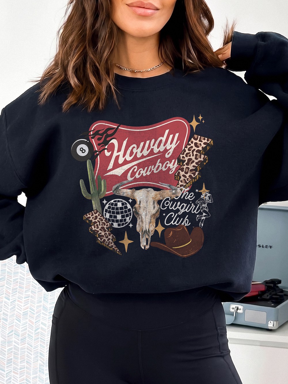 Howdy Cowboy The Cowgirl Club Retro Western Graphic Tee