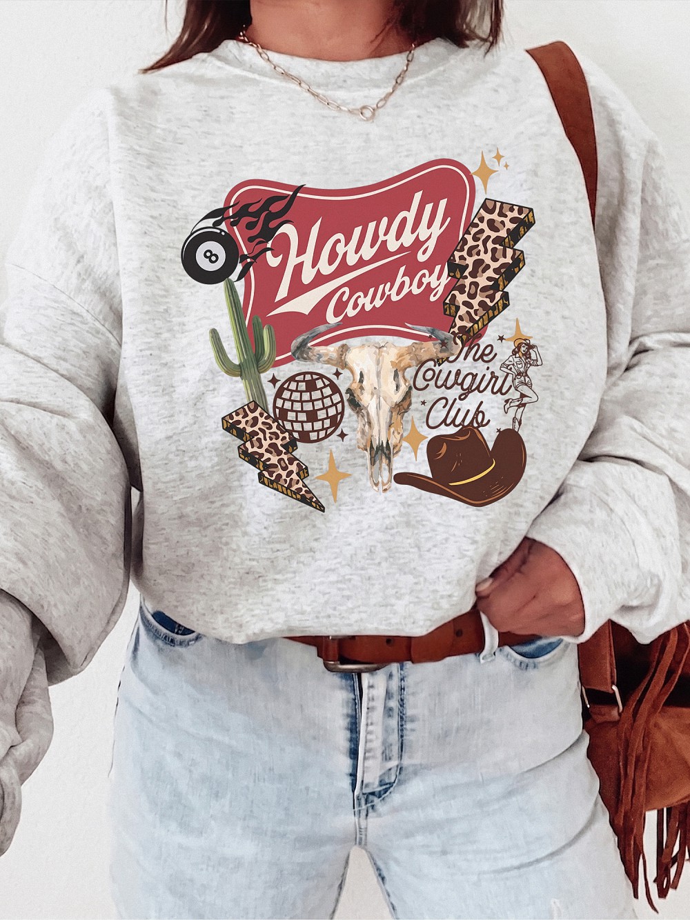 Howdy Cowboy The Cowgirl Club Retro Western Graphic Tee