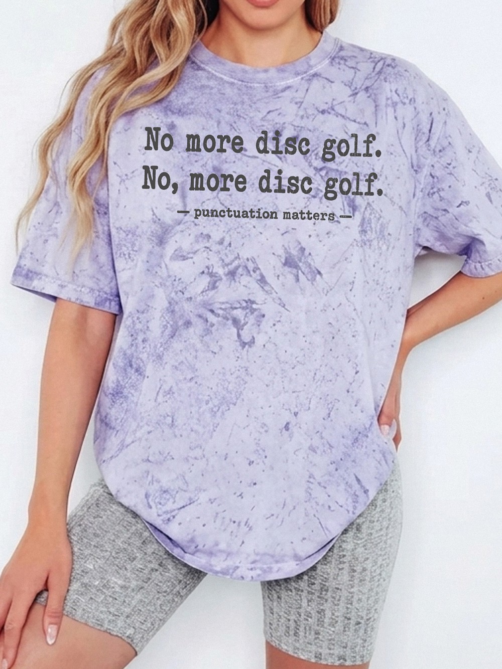 Funny Disc Golf Punctuation Matters Shirt Grammar Teacher Tee