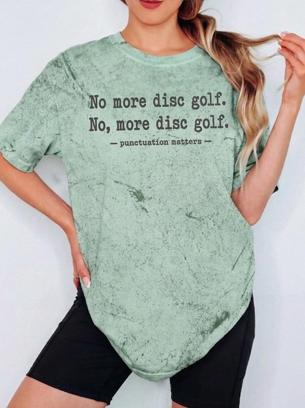 Funny Disc Golf Punctuation Matters Shirt Grammar Teacher Tee