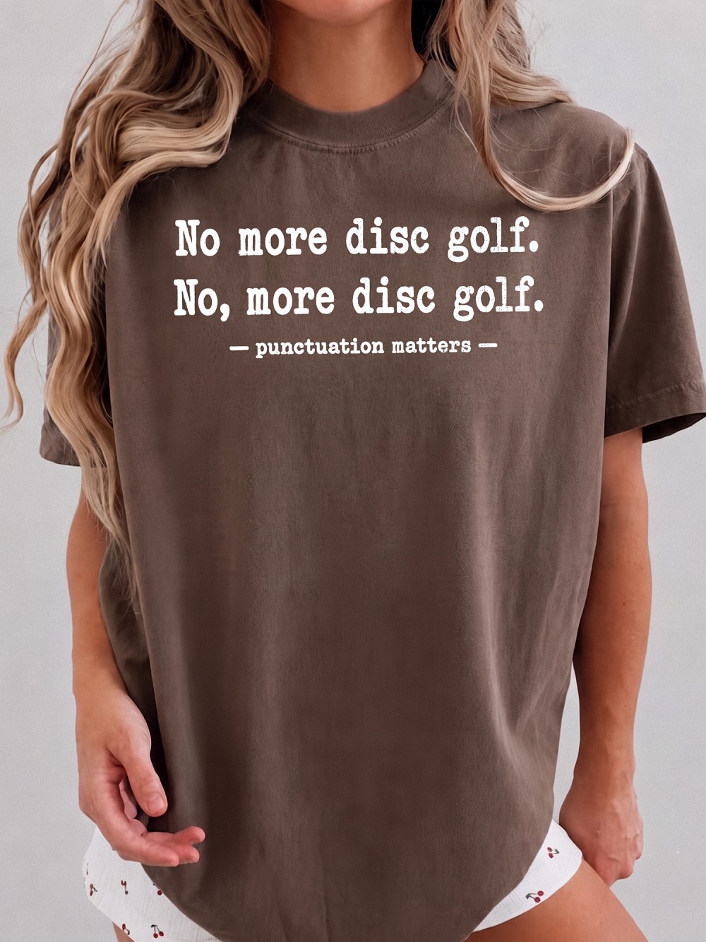 Funny Disc Golf Punctuation Matters Shirt Grammar Teacher Tee