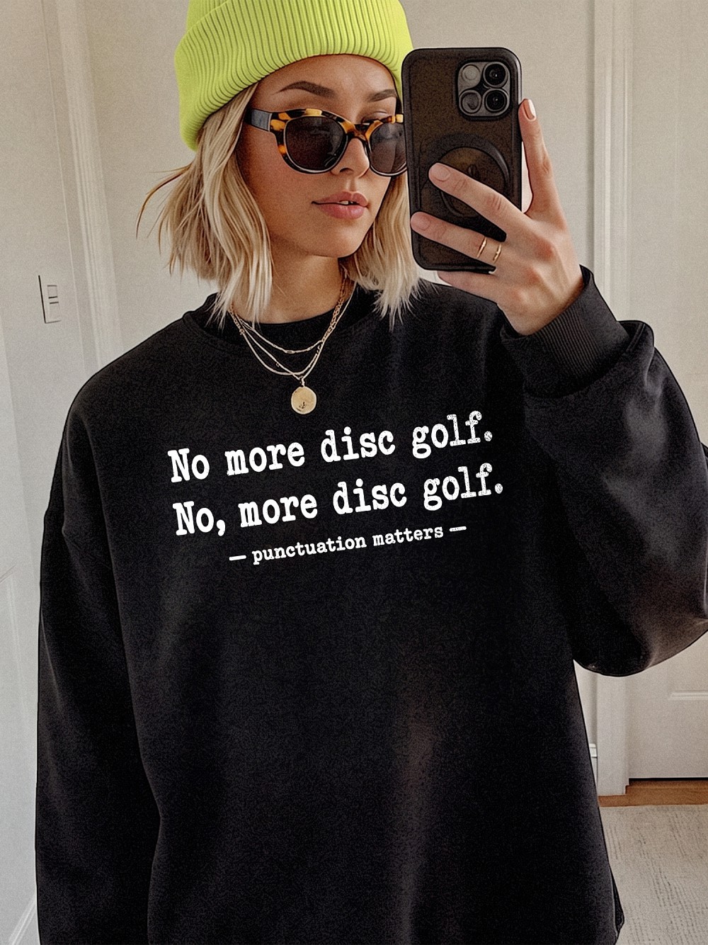 Funny Disc Golf Punctuation Matters Shirt Grammar Teacher Tee