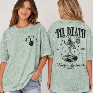 Oversized 'Til Death Do Us Party Bachelorette Graphic Tee
