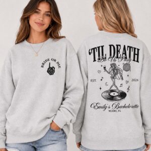 Oversized 'Til Death Do Us Party Bachelorette Graphic Tee
