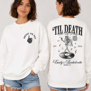 Oversized 'Til Death Do Us Party Bachelorette Graphic Tee