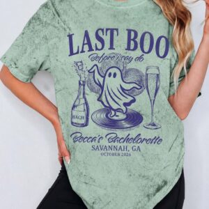 Custom Last Boo Bachelorette Shirt | Halloween Boo Crew Tee
