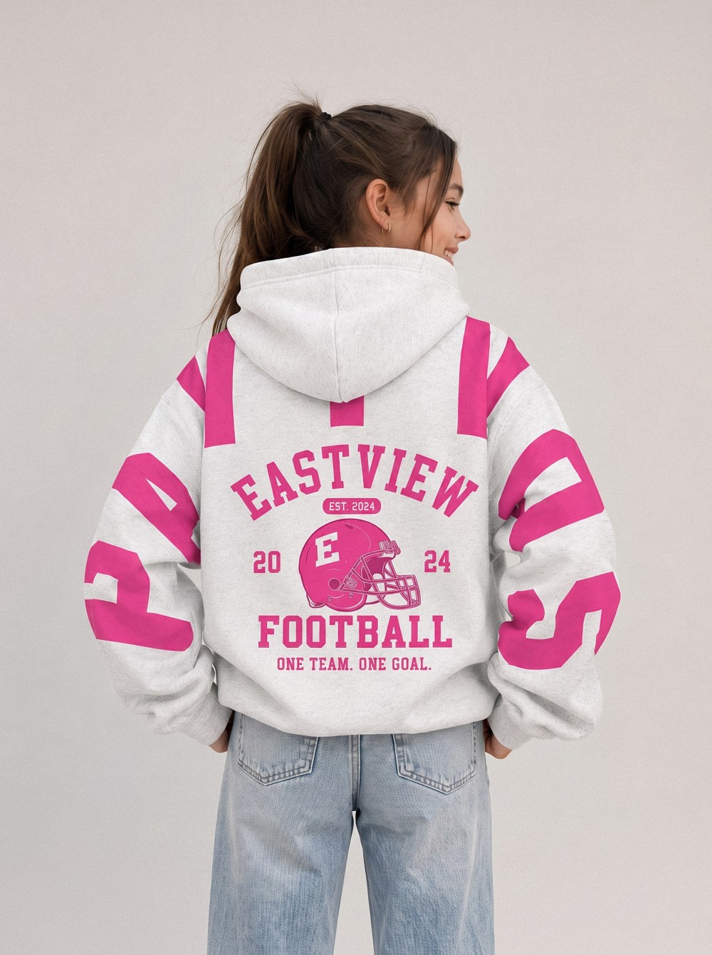 Otngadej Houston Hoodie - Heavyweight Oversized Collegiate Sweatshirt