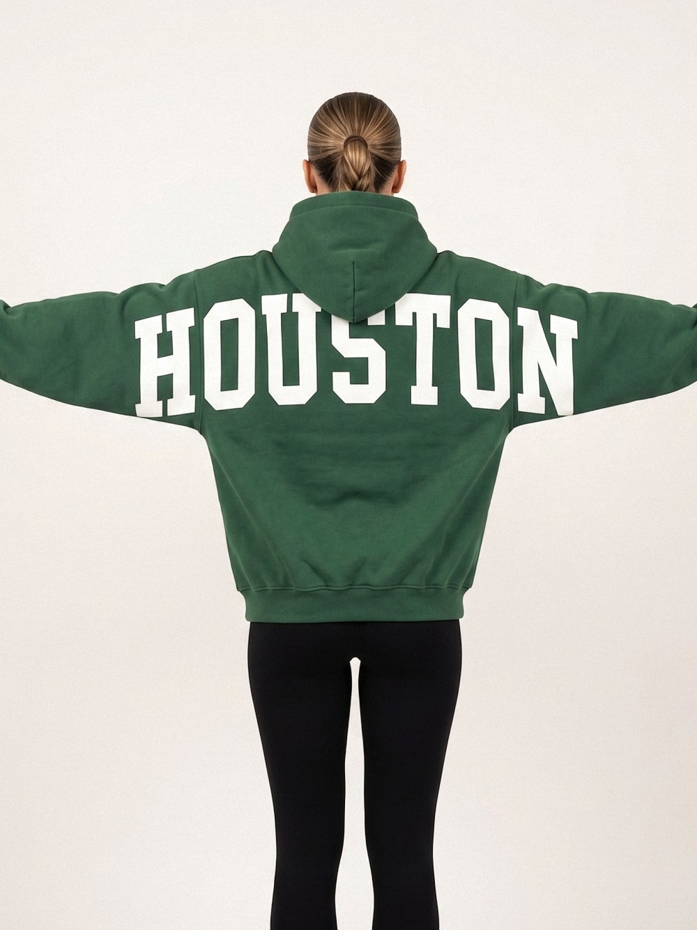 Otngadej Houston Hoodie - Heavyweight Oversized Collegiate Sweatshirt
