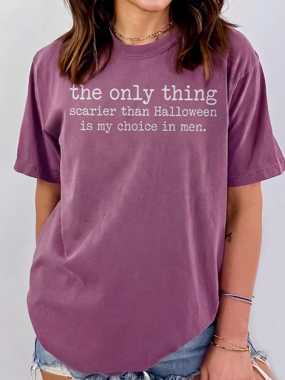 The Only Thing Scarier Than Halloween Is My Choice In Men Shirt