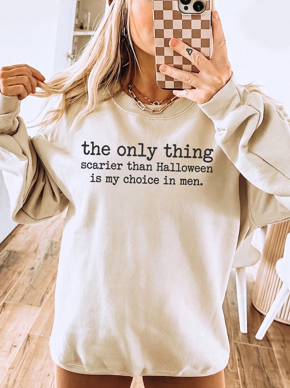 The Only Thing Scarier Than Halloween Is My Choice In Men Shirt