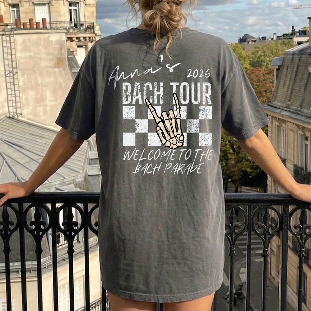 Anna's 2026 Bach Tour Shirt - Emo Rock Bachelorette Party Graphic Tee (uepcyhjd)