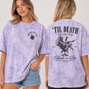 Custom Til Death Do Us Party Bachelorette Shirt | Ride or Die Tee